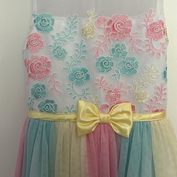 Darling Pastel Tulle Easter Dress (7) 👗 - Picture 2 of 4